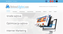 Desktop Screenshot of internetsajtovi.com